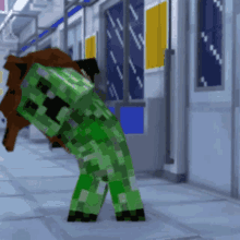Minecraft Creeper GIF - Minecraft Creeper Whipping Hair GIFs