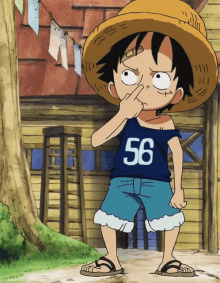 One Piece Luffy GIF - One Piece Luffy Picking Nose GIFs