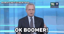 enrico mentana ok boomer boomer maratonetidimentana la7