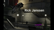 rick janssen is the name displayed on a screen