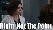 Greys Anatomy Amelia Shepherd GIF - Greys Anatomy Amelia Shepherd Right Not The Point GIFs