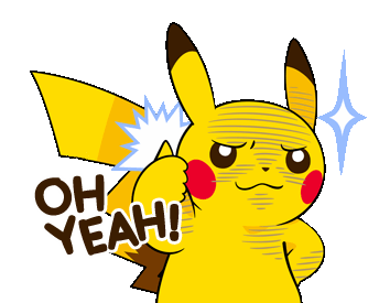 Pikachu Oh Yeah Sticker - Pikachu Oh Yeah Sticker - Discover & Share GIFs