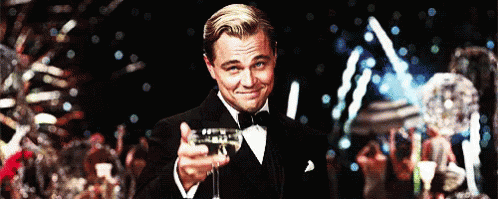 Great Gatsby GIF - Goodluck Cheers Lucky - Discover & Share GIFs