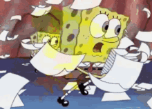 Panic Spongebob GIF - Panic Spongebob Papers GIFs