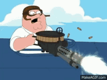 Peter Griffin Family Guy GIF - Peter Griffin Family Guy Shooting GIFs