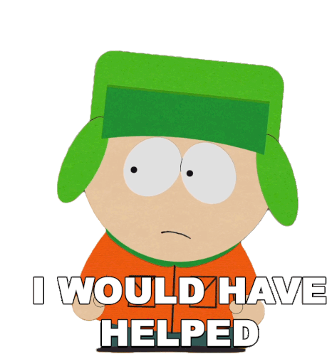 I Would Have Helped Kyle Sticker - I Would Have Helped Kyle South Park Stickers