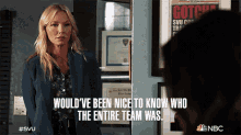 Wouldve Been Nice To Know Who The Entire Team Was Amanda Rollins GIF
