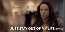 just stay out of my life kaya scodelario kat baker spinning out go away