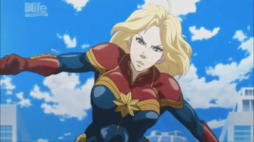 Captain Marvel Poster Anime – playtech