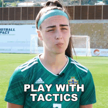 Play With Tactics Chloe Mccarron GIF - Play With Tactics Chloe Mccarron Northern Ireland GIFs