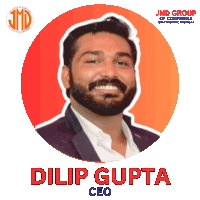 a picture of a man with the name dilip gupta ceo