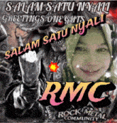 a poster that says salam satu nyall greetings one guts