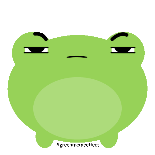 Cute Frog Sticker - Cute Frog Green Stickers