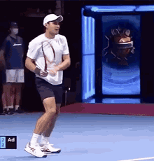 Aslan Karatsev Racquet Smash GIF - Aslan Karatsev Racquet Smash Tennis Racket GIFs