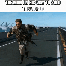 The Man On His Way To Sold The World Venom Snake Running GIF