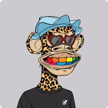 a cartoon monkey wearing a hat and sunglasses