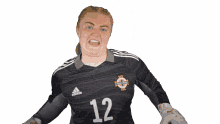 fist pump becky flaherty northern ireland football yeah we did it