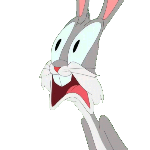 Sorprendido Bugs Bunny Sticker - Sorprendido Bugs Bunny Looney Tunes Stickers