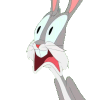 Sorprendido Bugs Bunny Sticker - Sorprendido Bugs Bunny Looney Tunes Stickers