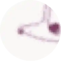 a purple and white circle with a blurred background