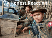 My Honest Reaction Army GIF