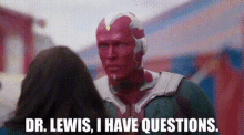 Wandavision Dr Lewis I Have Questions GIF - Wandavision Vision Dr Lewis I Have Questions GIFs