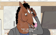 Bojack The Horse, Of Course, Has No Self-control, Of Course GIF