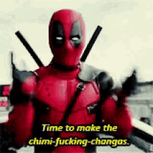 Deadpool Chimichangas GIF - Deadpool Chimichangas Ryan Reynolds GIFs