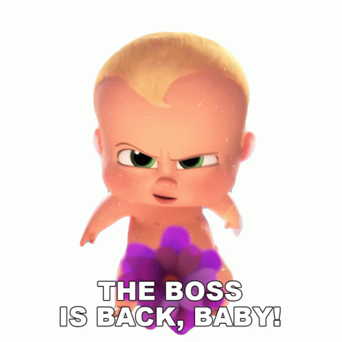 elskerinde mørkere Uventet The Boss Is Back Baby Boss Baby Sticker - The Boss Is Back Baby Boss Baby The  Boss Baby Family Business - Discover & Share GIFs