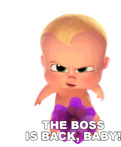 The Boss Is Back Baby Boss Baby Sticker - The Boss Is Back Baby Boss Baby The Boss Baby Family Business Stickers