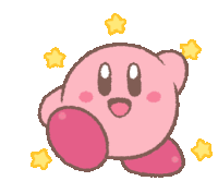 Kirby Line Sticker Kirby Hi Sticker - Kirby Line Sticker Kirby Hi Kirby Stickers