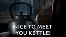 Nice To Meet You Kettle Kettle GIF - Nice To Meet You Kettle Kettle Boiling GIFs