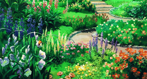 Flowers Water Stream Ghibli Live Wallpaper  MoeWalls