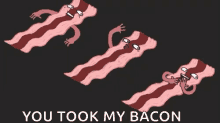 Bacon Waving GIF - Bacon Waving Hungry GIFs