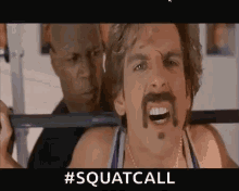 Ben Stiller Squatcall GIF - Ben Stiller Squatcall Squats GIFs