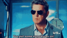 Psych Sunglasses GIF - Psych Sunglasses Serious GIFs