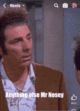 Kramer Seinfeld GIF - Kramer Seinfeld Anything Else Mr Nosey GIFs