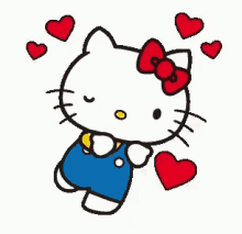 Hello Kitty Blowing Kisses GIF - Hello Kitty Blowing Kisses Hearts GIFs