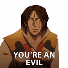 you are an evil trevor belmont richard armitage castlevania you are a sinful person