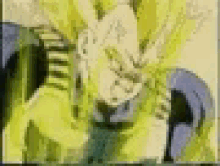 a close up of a person 's face in a yellow cartoon .