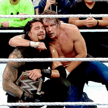 Roman Reigns Wwe Champion GIF - Roman Reigns Wwe Champion Dean Ambrose GIFs