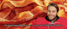 Eddie Lack My Favorite Way To Eat Bacon Is GIF - Eddie Lack My Favorite Way To Eat Bacon Is To Just Crush It GIFs