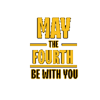 may the fourth be with you with a penguin behind it