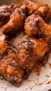 Sweet Chili Chicken Wings Food GIF