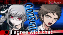 I Agree With That Danganronpa GIF - I Agree With That Danganronpa Hajime Hinata GIFs