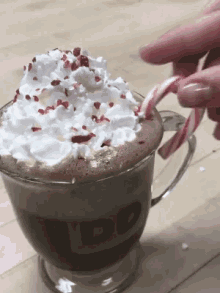 national cocoa day hot cocoa candy cane hot chocolate