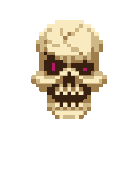 a pixel art drawing of a person 's head with a beard