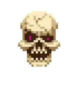a pixel art drawing of a person 's head with a beard
