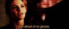 Castle Beckett GIF - Castle Beckett I Aint Afraid Of No Ghosts GIFs