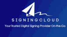 signing cloud secure metric digital signature paper plane cloud platform